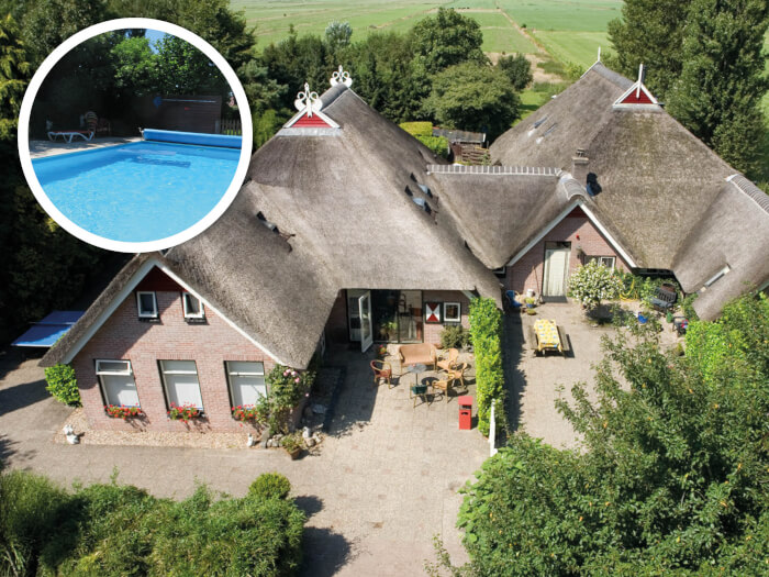 Ferienwohnung in Blesdijke (Friesland) für 30 Personen.